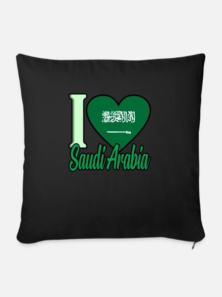 Saudi arabien - Sofakissenbezug 45 x 45 cm - Schwarz