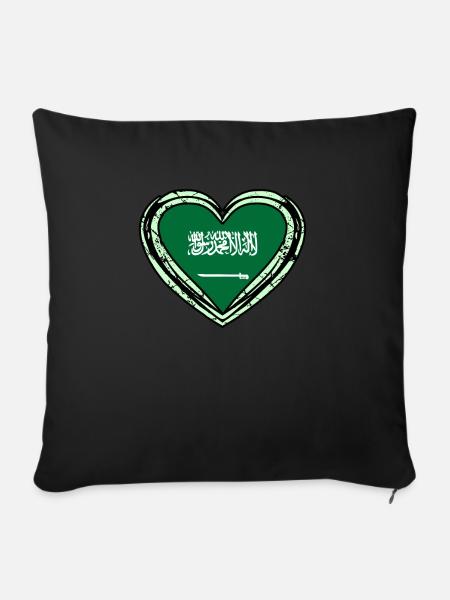 Saudi arabien - Sofakissenbezug 45 x 45 cm - Schwarz