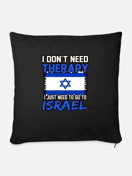 Israel - Sofakissenbezug 45 x 45 cm - Schwarz