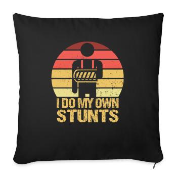 I Do My Own Stunts, The Good One - Sofa pillowcase 17,3'' x 17,3'' (45 x 45 cm) - black - Front