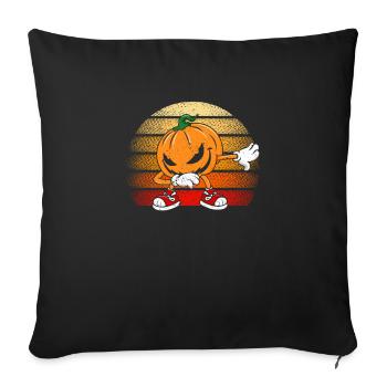 Halloween Dabbing Creepy Pumpkin Jack O Lantern - Sofa pillowcase 17,3'' x 17,3'' (45 x 45 cm) - black - Front