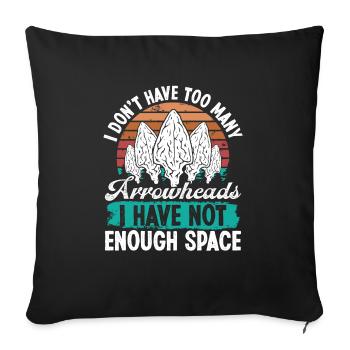 Arrowhead Hunting Not enough Space Collector - Sofakissenbezug 45 x 45 cm - Schwarz - Vorne