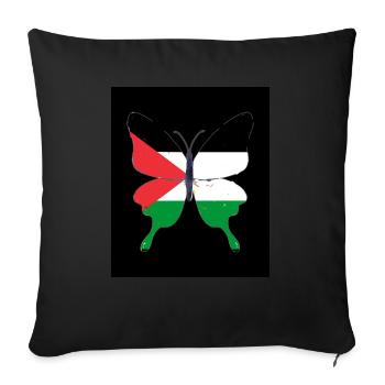 Palestine - Housse de coussin décorative 45 x 45 cm - noir - Devant