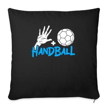 Handballspieler Handballer Sporttorwart - Sofakissenbezug 45 x 45 cm - Schwarz - Vorne