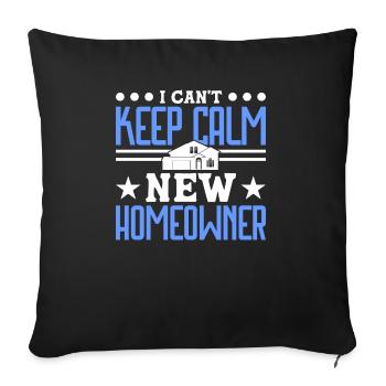 Propriétaire Propriétaire Cadeau Propriétaire Propriétaire - Housse de coussin décorative 45 x 45 cm - noir - Devant