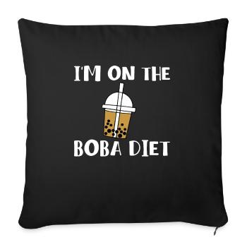 Im On The Boba Diet Shirt Geschenk - Sofakissenbezug 45 x 45 cm - Schwarz - Vorne