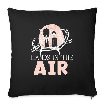 Hands In The Air Roller Coaster Rollercoaster - Sofa pillowcase 17,3'' x 17,3'' (45 x 45 cm) - black - Front