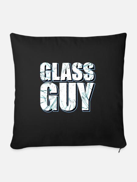 Glass Guy - Glassblowing - Sofakissenbezug 45 x 45 cm - Schwarz