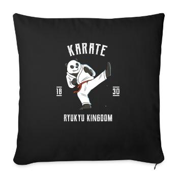 Karate Japanische Kampfkünste Kämpfen MMA - Sofakissenbezug 45 x 45 cm - Schwarz - Vorne
