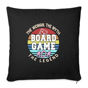 La Femme Le Mythe La Légende Jeu de Société MOM - Housse de coussin décorative 45 x 45 cm - noir - Devant