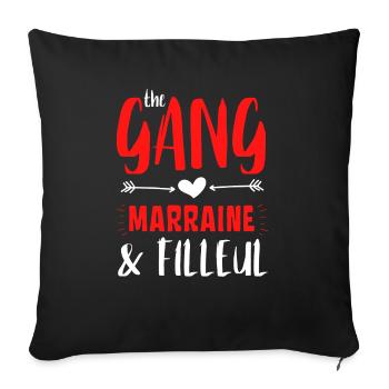 The Gang Marraine et Filleuls - Housse de coussin décorative 45 x 45 cm - noir - Devant