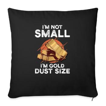 Gold Panning | Miner - Sofa pillowcase 17,3'' x 17,3'' (45 x 45 cm) - black - Front