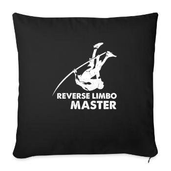 Backward Limbo Master Pole Vault - Sofa pillowcase 17,3'' x 17,3'' (45 x 45 cm) - black - Front