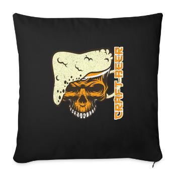 Craft Beer - Sofa pillowcase 17,3'' x 17,3'' (45 x 45 cm) - black - Front