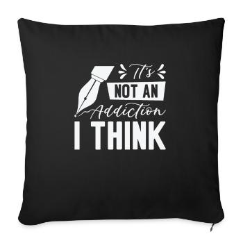 Stylo plume Stylo Stylo Cherche des Artistes - Housse de coussin décorative 45 x 45 cm - noir - Devant