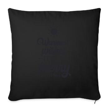 Vœux les plus chaleureux pour un joyeux Noël - Housse de coussin décorative 45 x 45 cm - noir - Devant
