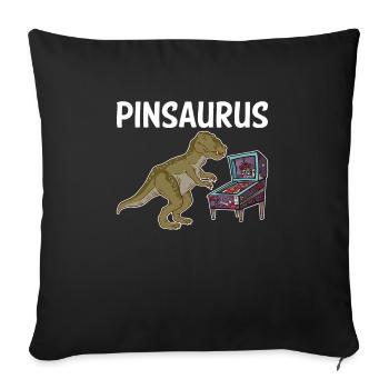 Pinsaurus Shirt Pinball Pinball Machine Gift - Sofa pillowcase 17,3'' x 17,3'' (45 x 45 cm) - black - Front