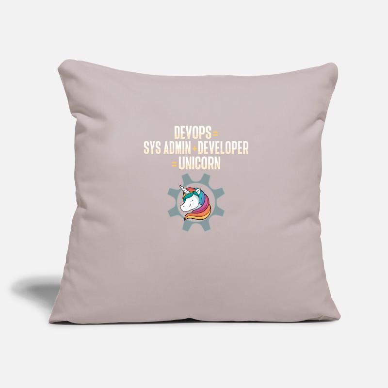 Sys-Admin Developer Devops Engineer Unicorn Sofa pillowcase 17,3'' x 17,3'' (45 x 45 cm)