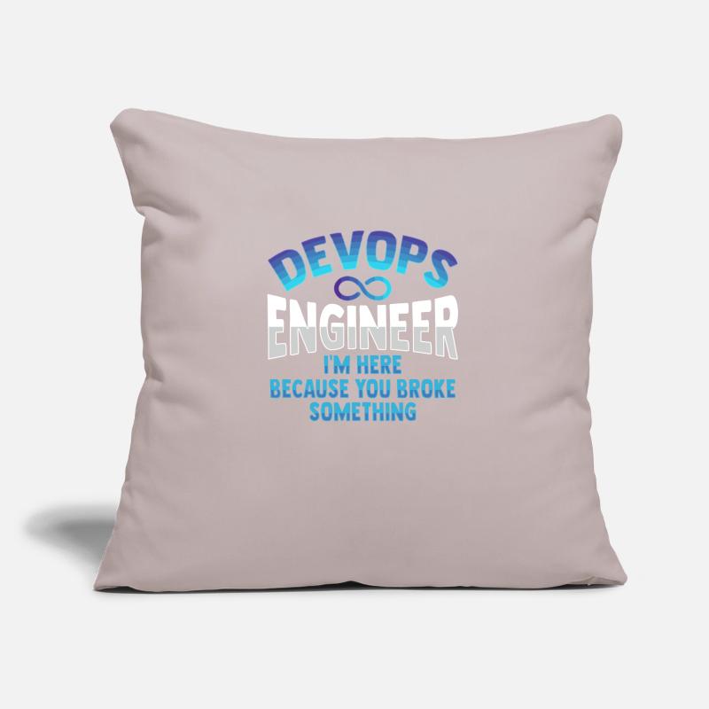 Sys-Admin Developer Devops Engineer Sofa pillowcase 17,3'' x 17,3'' (45 x 45 cm)
