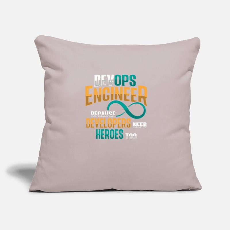 Sys-Admin Developer Devops Engineer Sofa pillowcase 17,3'' x 17,3'' (45 x 45 cm)