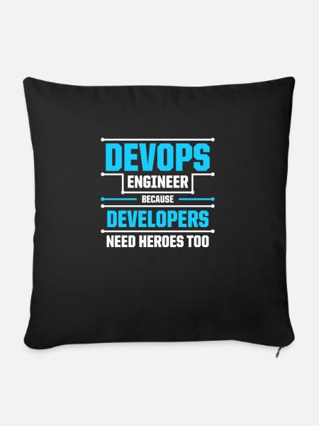 Sys-Admin Entwickler Devops-Ingenieur - Sofakissenbezug 45 x 45 cm - Schwarz