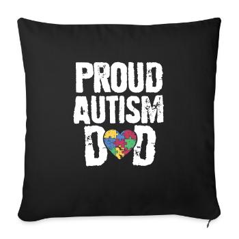Journée de sensibilisation à l’autisme Autistes Soyez différent - Housse de coussin décorative 45 x 45 cm - noir - Devant