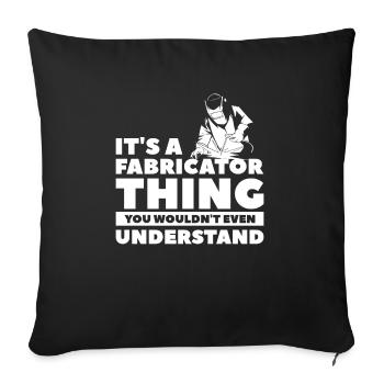 C’est une chose de fabricant que vous ne voudriez même pas - Housse de coussin décorative 45 x 45 cm - noir - Devant