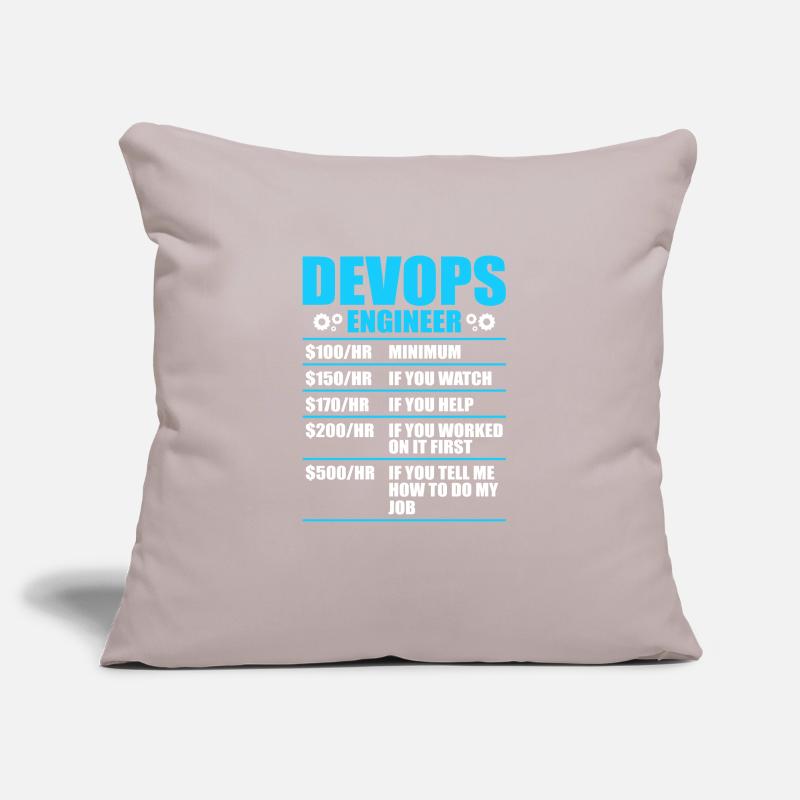 Devops Sys-Admin Developer Sofa pillowcase 17,3'' x 17,3'' (45 x 45 cm)