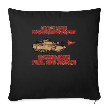 tank grenadier federal army military tiger tank - Sofakissenbezug 45 x 45 cm - Schwarz - Vorne