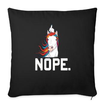 horses horse rider riding riding yard horses - Sofakissenbezug 45 x 45 cm - Schwarz - Vorne