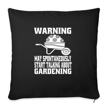 Garden Hobby Gardener Orchard Gift Gardener - Sofa pillowcase 17,3'' x 17,3'' (45 x 45 cm) - black - Front