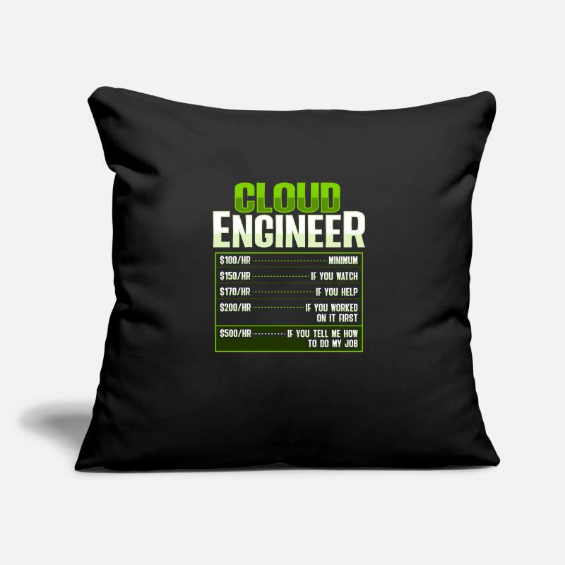 Sys Admin and Developer Cloud Devops Engineer Sofa pillowcase 17,3'' x 17,3'' (45 x 45 cm)