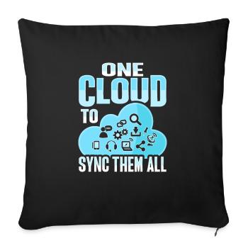 Administrateur Cloud Devops - Housse de coussin décorative 45 x 45 cm - noir - Devant