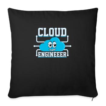 Administrateur Cloud Devops - Housse de coussin décorative 45 x 45 cm - noir - Devant