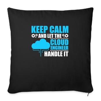 Administrateur Cloud Devops - Housse de coussin décorative 45 x 45 cm - noir - Devant