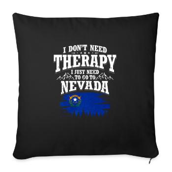 Nevada - Sofa pillowcase 17,3'' x 17,3'' (45 x 45 cm) - black - Front