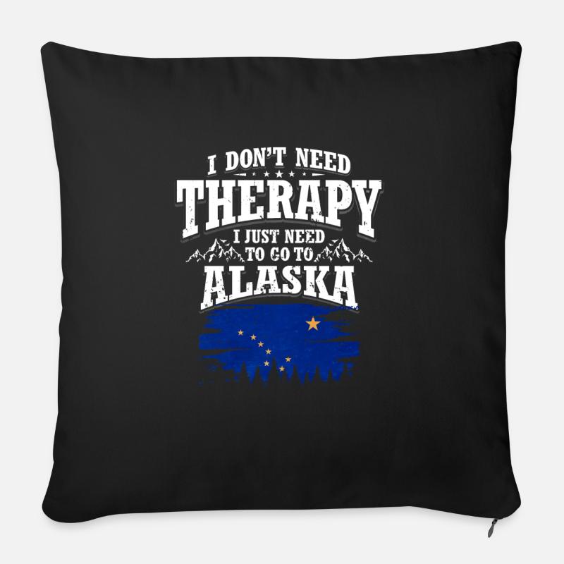 Alaska - Housse de coussin décorative 45 x 45 cm - noir