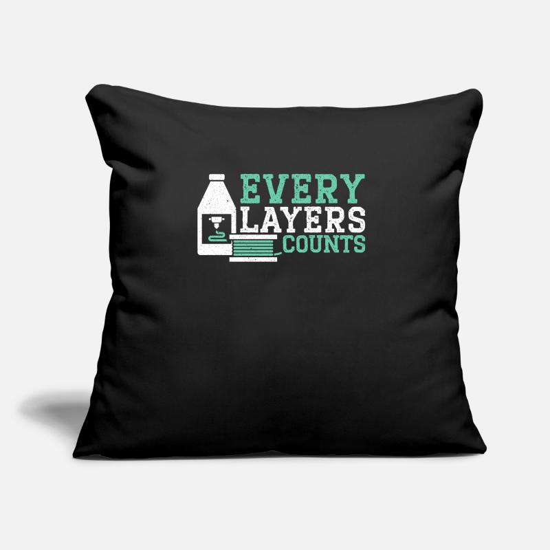 Every Layers Counts 3D Printing Nozzle 3D Printer Sofa pillowcase 17,3'' x 17,3'' (45 x 45 cm)
