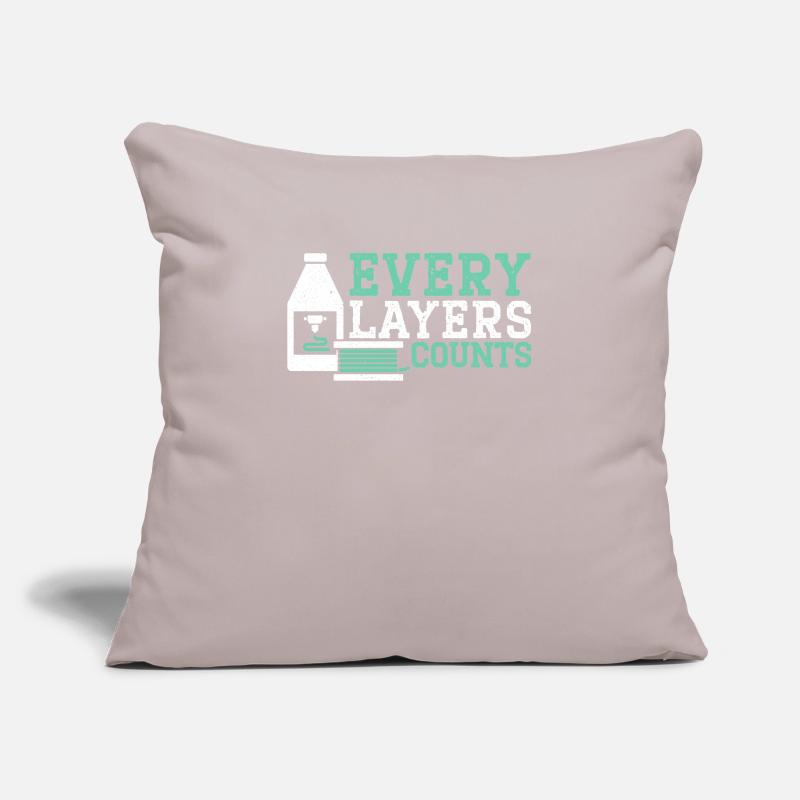 Every Layers Counts 3D Printing Nozzle 3D Printer Sofa pillowcase 17,3'' x 17,3'' (45 x 45 cm)