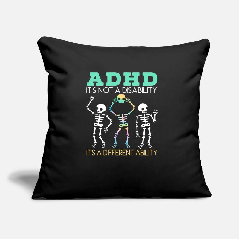 ADHD It's A Different Ability Nerodiversity Sofa pillowcase 17,3'' x 17,3'' (45 x 45 cm)