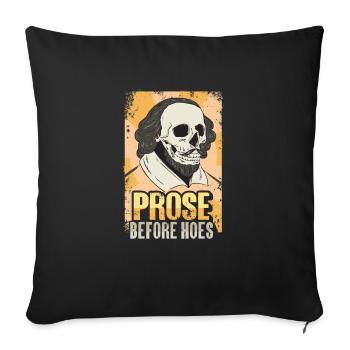 Shakespeare Literature - Sofa pillowcase 17,3'' x 17,3'' (45 x 45 cm) - black - Front