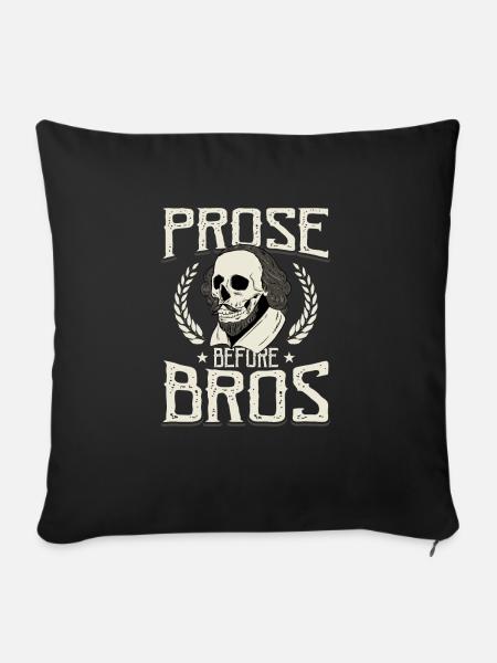 Shakespeare Literatur - Sofakissenbezug 45 x 45 cm - Schwarz