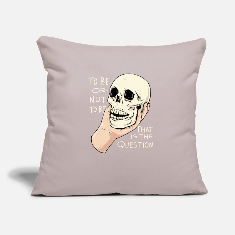 Hamlet Zitat "Sein oder Nichtsein" Design Sofakissenbezug 45 x 45 cm