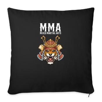 MMA Tiger Samurai Mixed Martial Arts - - Sofakissenbezug 45 x 45 cm - Schwarz - Vorne