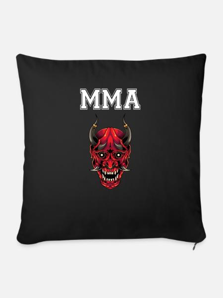 MMA Oni Dämon - Sofakissenbezug 45 x 45 cm - Schwarz