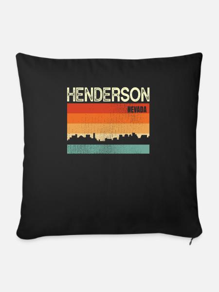 Henderson Nevada - Sofakissenbezug 45 x 45 cm - Schwarz