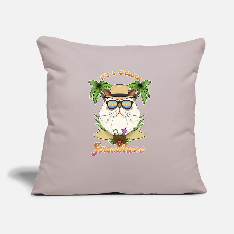 It Is 5 OClock Somewhere Drinking Himalayan Cat Sofakissenbezug 45 x 45 cm