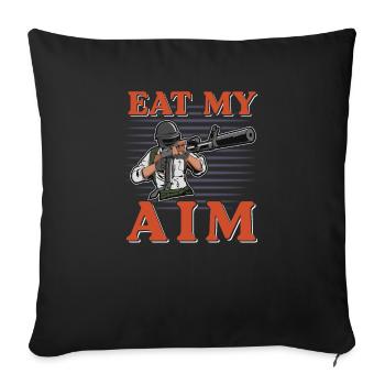 Zocker Gamer Winner Chicken Dinner Battle - Housse de coussin décorative 45 x 45 cm - noir - Devant