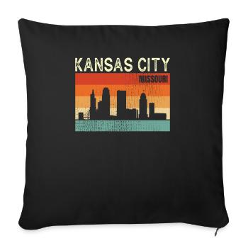 Toledo Ohio - Sofakissenbezug 45 x 45 cm - Schwarz - Vorne