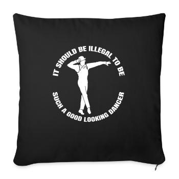 Dancing Gift Dance Sport Hobby Dancer Sport - Sofa pillowcase 17,3'' x 17,3'' (45 x 45 cm) - black - Front
